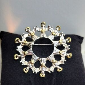 3/$25 Avon Angel Silver and Gold Brooch